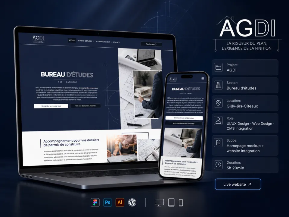Présentation desktop et mobile : AGDI